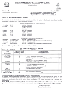 COM 27 ricevimento proff media - Istituto Comprensivo Statale