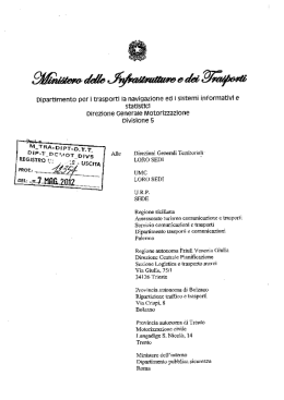 Leggi la circolare 12354 - Il portale dell`Automobilista