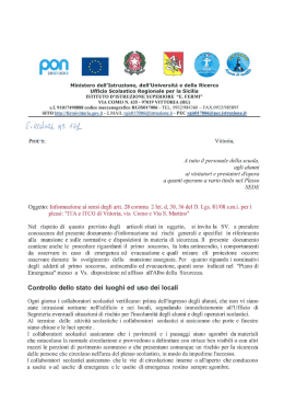 CIRC. N°101 Inform. ai sensi degli artt.28 comma 2 let. d