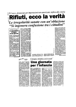 ifiuti, ecco la verità
