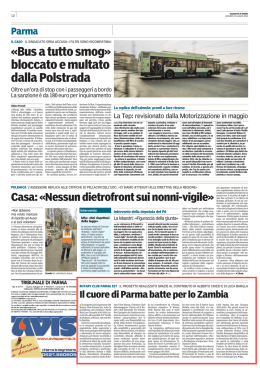 Gazzetta di Parma 23/7/2015