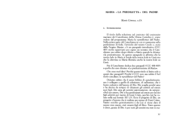 maria &laquo; la prediletta &raquo; del padre