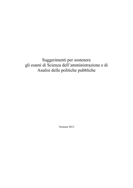 Suggerimenti per sostenere gli esami di Scienza