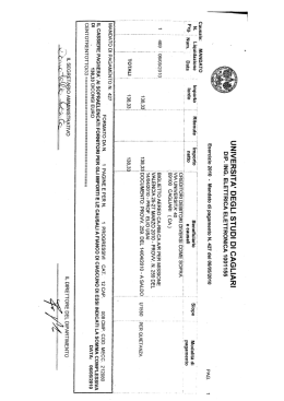 Page 1 Page 2 UNIVERSITA` DEGLI STUDI DI CAGLIARI