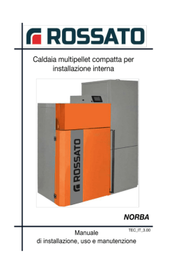 Manuale tecnico caldaia a multipellet Norba