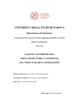 Documento PDF - Padua@Research - Università degli Studi di