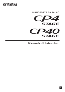 CP4 STAGE/CP40 STAGE Owner`s Manual