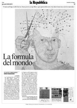 La formula del mondo