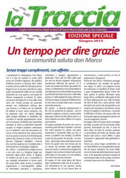 Un tempo per dire grazie - BeltradeGabriele.net