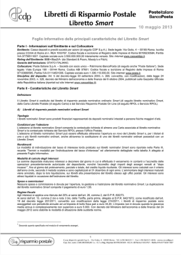 Libretto Smart - sito Cassa depositi e prestiti