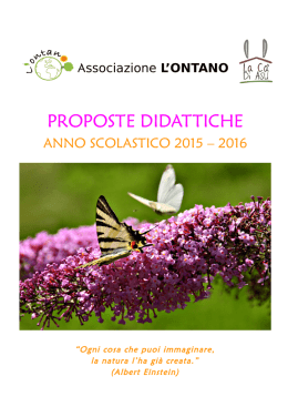 Scarica il catalogo delle proposte didattiche