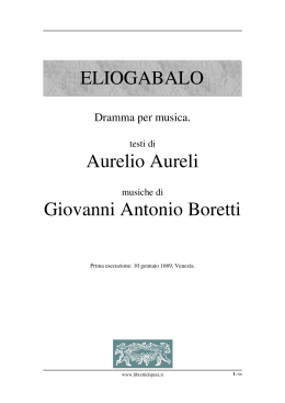 ELIOGABALO Aurelio Aureli Giovanni Antonio Boretti
