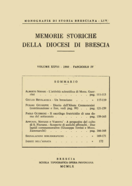 XXVII (1960) Monografie di storia bresciana, 54