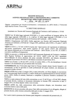 Convenzione per tirocini di formazione e orientamento