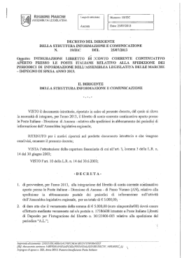 Scarica la documentazione - Consiglio regionale delle Marche