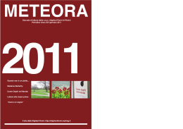 Ritorna l`edizione digitale di Meteora, il giornale d