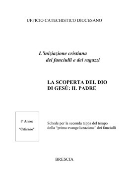 Schede per gli incontri (sussidio)