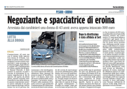 Negoziante spacciatrice di eroina