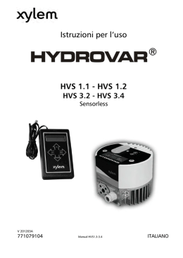 Istruzioni per l`uso HVS 1.1