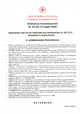 croce rossa italiana - Comitato Provinciale di Asti