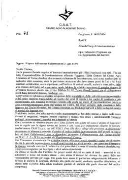 Rispetto delle norme di sicurezza ex D. Lgs. 81/08
