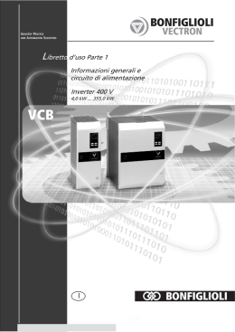 Informazioni generali e circuito di alimentazione Inverter 400 V