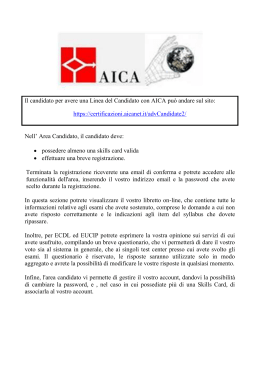 Linea diretta del candidato con AICA - ITCG Maggiolini