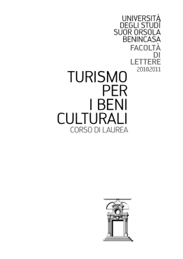 turismo per i beni culturali