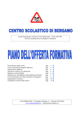POF - Centro Scolastico Bergamo