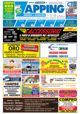 N&deg; 02 0131.260434 - diAlessandria.it