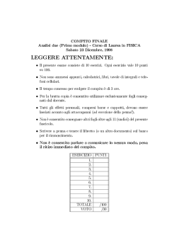 LEGGERE ATTENTAMENTE: