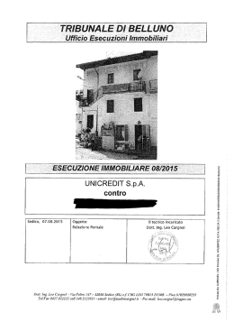 Scarica la perizia c.t.u. - Istituto Vendite Giudiziarie Belluno