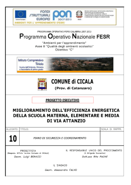 All.10 Piano di sicurezza e coordinamento