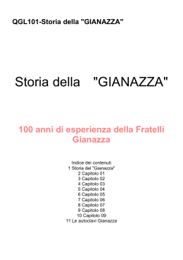 Storia della "GIANAZZA"