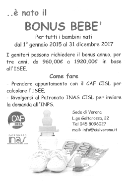 cm il bonus anuo, in b