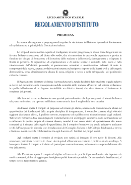 Regolamento 11-12 - Liceo Artistico "Bruno Munari"