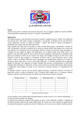 La PATENTE a PUNTI - ABC Games Corporation