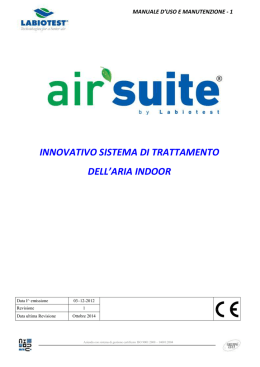 Manuale CE - AirSuite by Labiotest