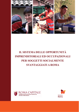 il sistema delle opportunit&agrave; imprenditoriali ed occupazionali per