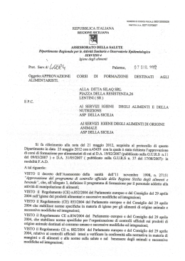Approvazione Regione Sicilia - FAD