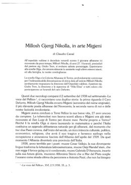 Millosh Gjergj Nikolla, in arte Migjeni