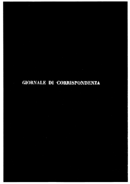 Giornale di corrispondenza