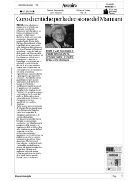 Coro di critiche per la decisione del mamiani