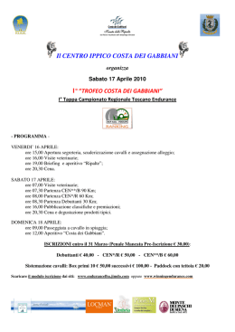 TROFEO COSTA DEI GABBIANI