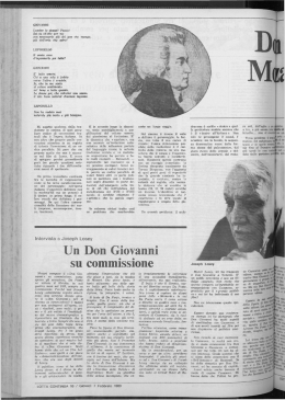 Un Don Giovanni su commissione