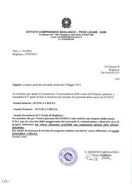 SCIOPERO GENERALE SCUOLA 5 MAGGIO 2015