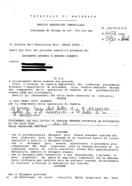 Delega senza nomi - esim