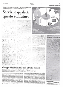 Servizi e qualit&agrave;