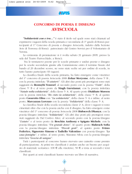 Libretto poesie  - Avis Regionale Veneto