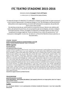 Il programma della stagione 2015/2016
